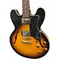 Used Epiphone Dot Deluxe Flametop Sunburst Hollow Body Electric Guitar