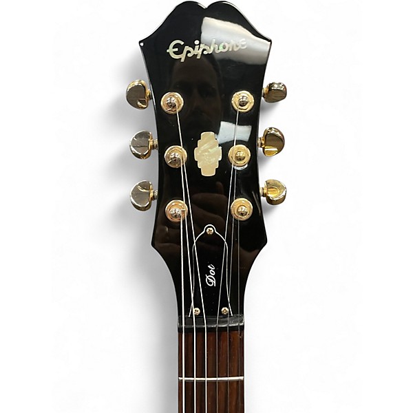 Used Epiphone Dot Deluxe Flametop Sunburst Hollow Body Electric Guitar