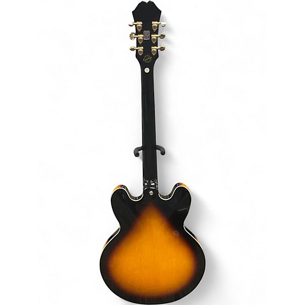 Used Epiphone Dot Deluxe Flametop Sunburst Hollow Body Electric Guitar