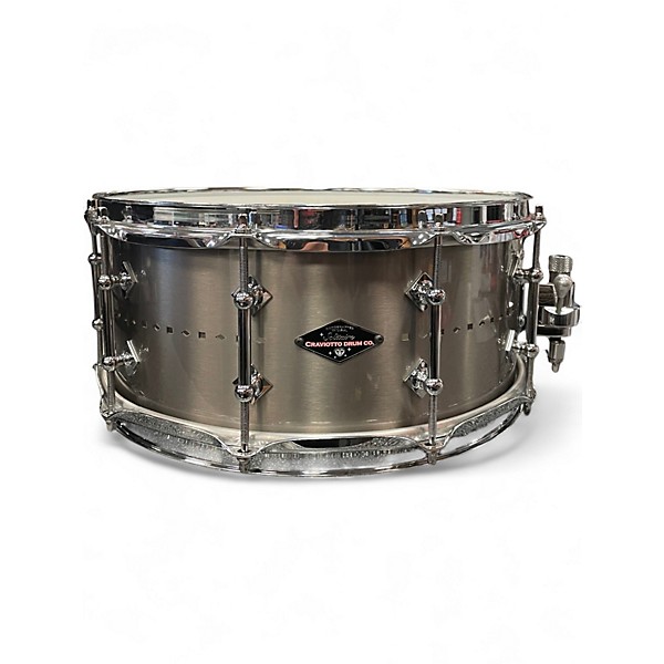 Used Craviotto 6X14 SOLITARURE TITANIUM Pewter Drum