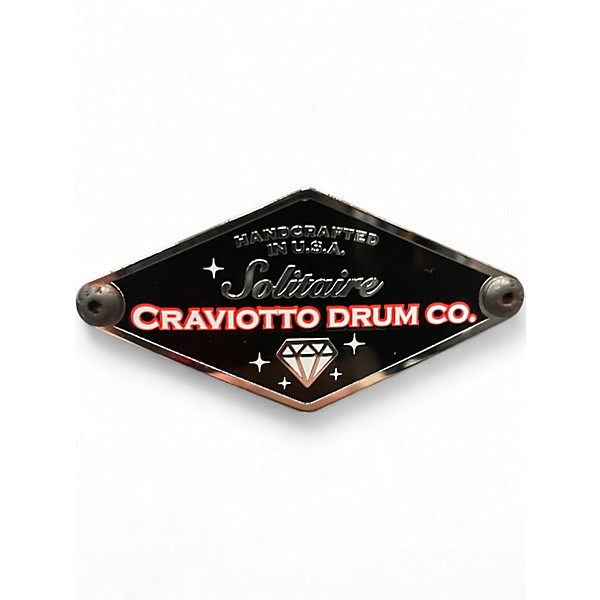 Used Craviotto 6X14 SOLITARURE TITANIUM Pewter Drum