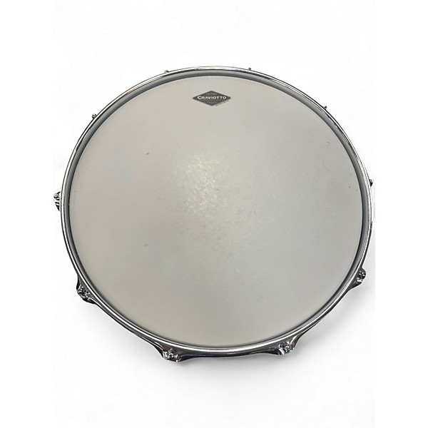 Used Craviotto 6X14 SOLITARURE TITANIUM Pewter Drum