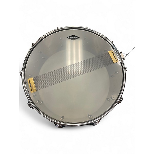 Used Craviotto 6X14 SOLITARURE TITANIUM Pewter Drum