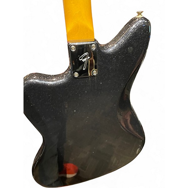 Used Fender JAZZMASTER GOLD FOIL LIMITED EDITION BLACK SPARKLE Solid Body Electric Guitar