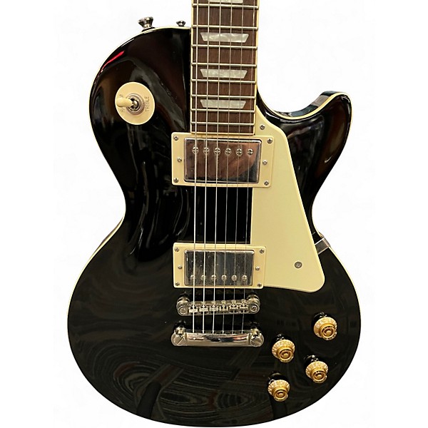 Used Epiphone Les Paul Standard Ebony Solid Body Electric Guitar
