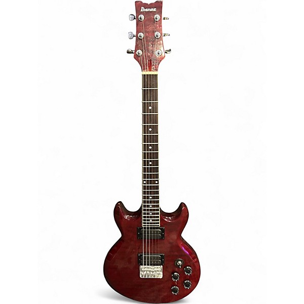 Used Ibanez AX120 Trans Red Solid Body Electric Guitar