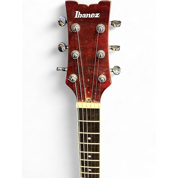Used Ibanez AX120 Trans Red Solid Body Electric Guitar