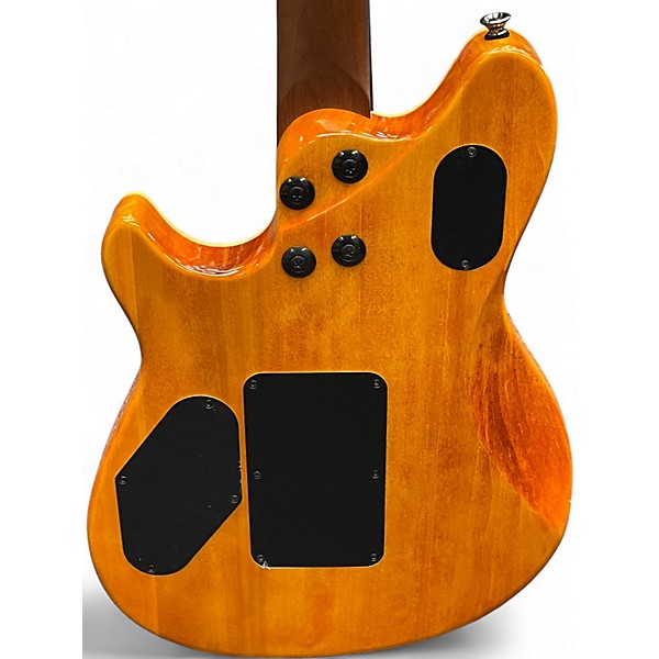Used EVH Wolfgang Standard QM Trans Amber Solid Body Electric Guitar