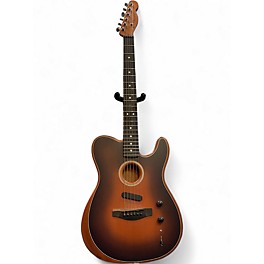 Used Fender American Acoustasonic Telecaster Sunburst Acoustic Electric Guitar