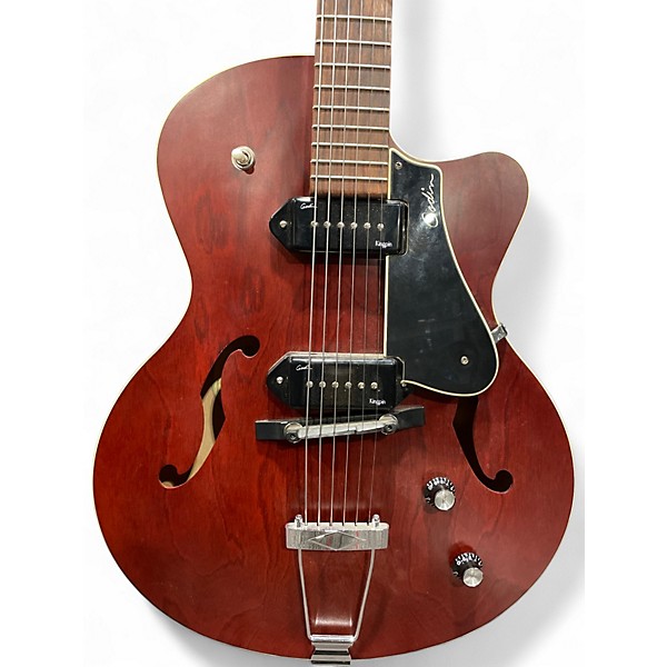 Used Godin 5th Avenue Kingpin II Burgundy Hollow Body Electric Guitar