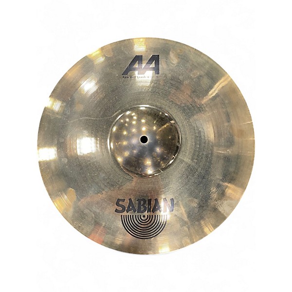 Used SABIAN 16in AA RAW BELL CRASH Cymbal