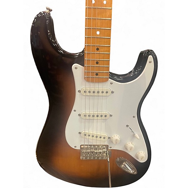 Used Squier Classic Vibe 1950S Stratocaster 2 Color Sunburst Solid Body Electric Guitar