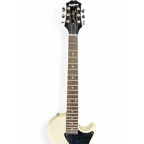 Used Epiphone Les Paul Junior Alpine White Solid Body Electric Guitar