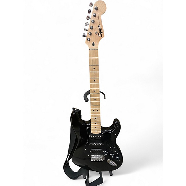 Used Squier Affinity Stratocaster Black Solid Body Electric Guitar