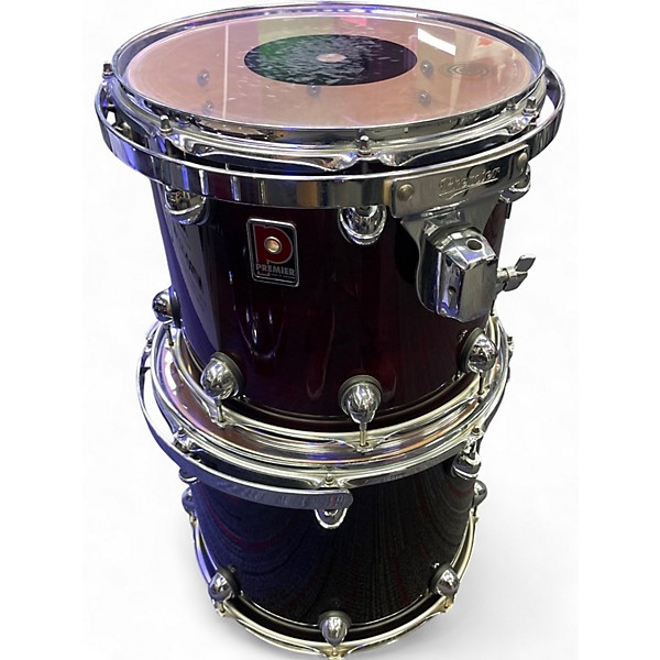 Used Premier 5 Piece Genista Birch Damask Red Drum Kit