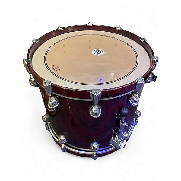 Used Premier 5 Piece Genista Birch Damask Red Drum Kit