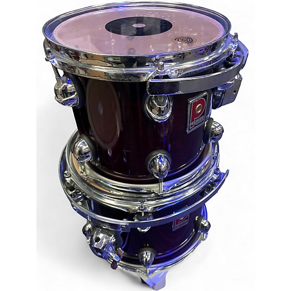 Used Premier 5 Piece Genista Birch Damask Red Drum Kit