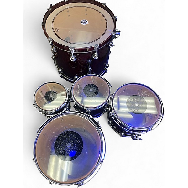 Used Premier 5 Piece Genista Birch Damask Red Drum Kit