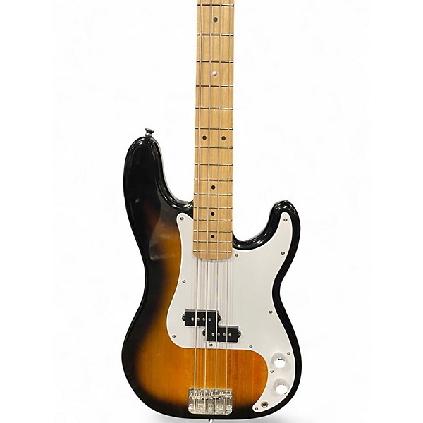 Used Squier Precision Bass 2 Color Sunburst Electric Bass Guitar