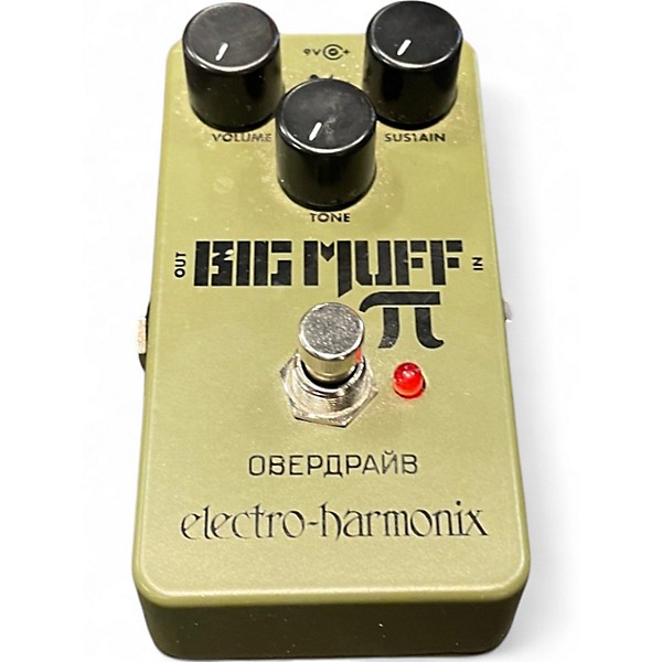 Used Electro-Harmonix Green Russian Big Muff Pi Fuzz Effect Pedal