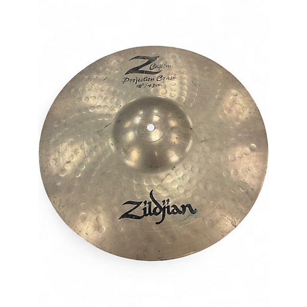 Used Zildjian 18in z custom projection crash Cymbal