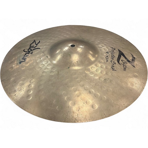 Used Zildjian 18in z custom projection crash Cymbal