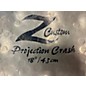 Used Zildjian 18in z custom projection crash Cymbal