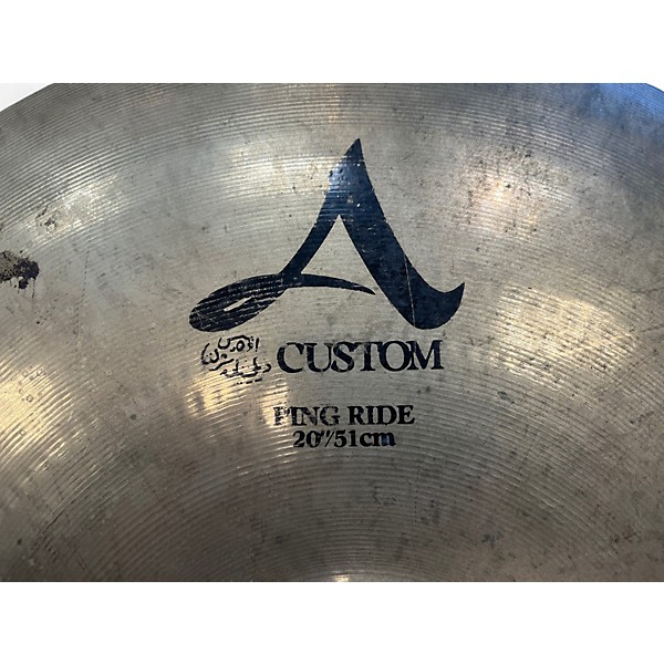 Used Zildjian 20in A Custom Ping Ride Cymbal