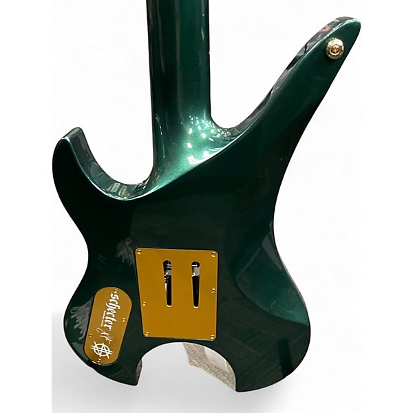 Used Schecter Guitar Research Synyster Gates Custom 7-String TR GREEN METALLIC Solid Body Electric Guitar