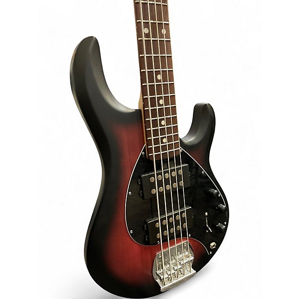 Used Sterling by Music Man Ray35 5 String Maroon Electric Bass Guitar