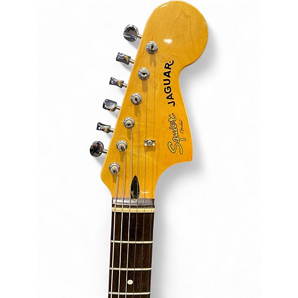 Used 2011 Squier Vintage Modified Jaguar 3 Tone Sunburst Solid Body Electric Guitar