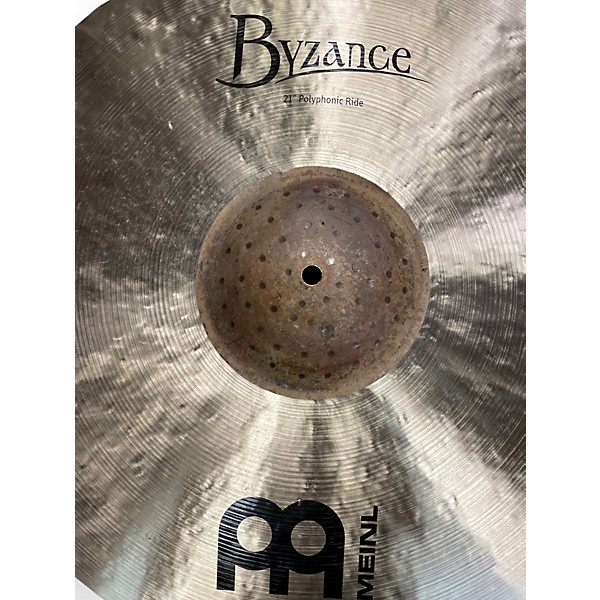 Used MEINL 21in Byzance Polyphonic Ride Cymbal