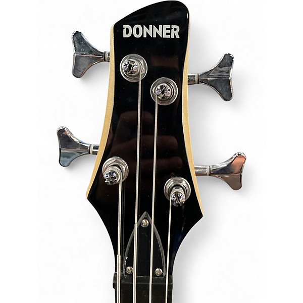 Used Donner Standard Black Electric Bass Guitar