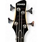 Used Donner Standard Black Electric Bass Guitar