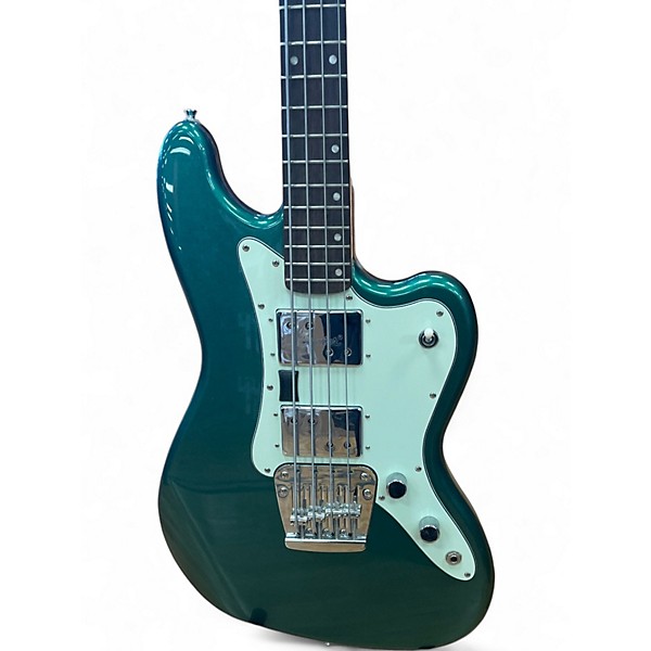 Used Squier Paranormal Rascal Metallic Green Electric Bass Guitar
