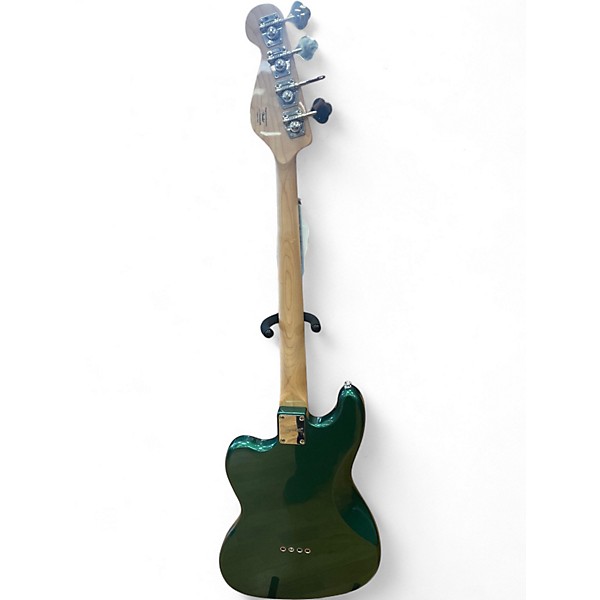 Used Squier Paranormal Rascal Metallic Green Electric Bass Guitar