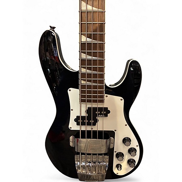 Used Jackson X Series CBXNT DX V Black and White Electric Bass Guitar