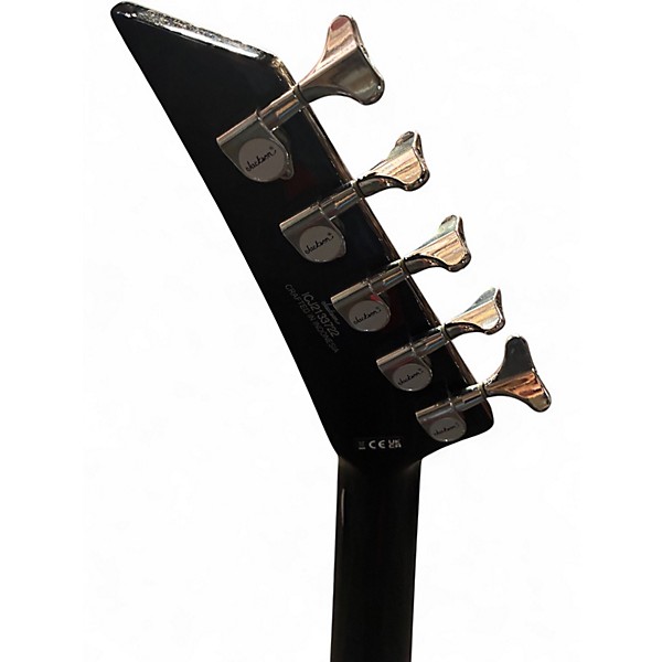 Used Jackson X Series CBXNT DX V Black and White Electric Bass Guitar