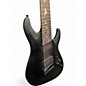 Used Schecter Guitar Research DAMIEN 8 MULTISCALE Satin Black Baritone Guitars