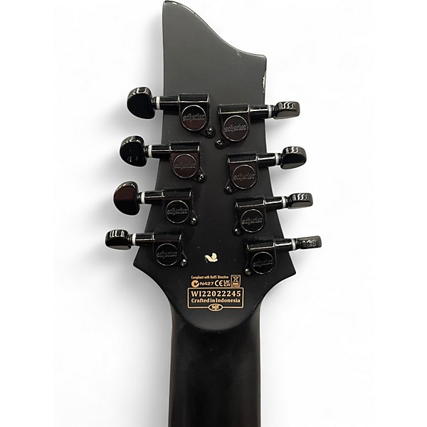 Used Schecter Guitar Research DAMIEN 8 MULTISCALE Satin Black Baritone Guitars
