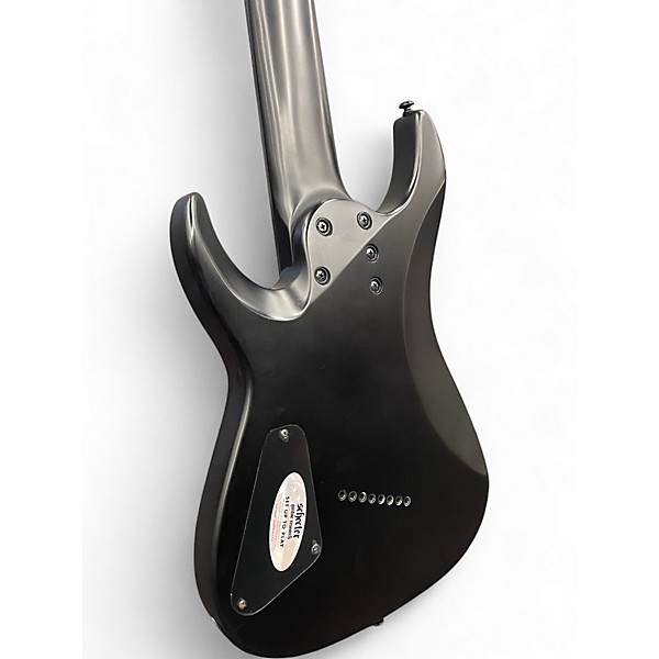 Used Schecter Guitar Research DAMIEN 8 MULTISCALE Satin Black Baritone Guitars