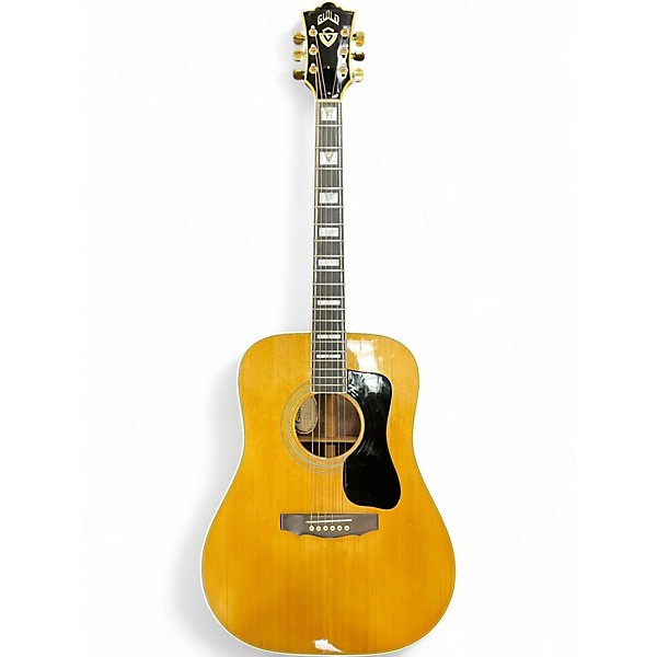 Vintage 1976 Guild D55 Natural Acoustic Guitar