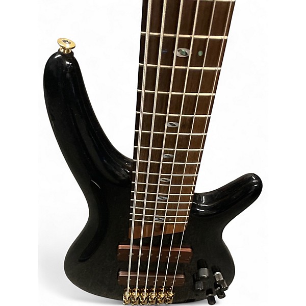 Used Ibanez Prestige SR3506 Black Electric Bass Guitar