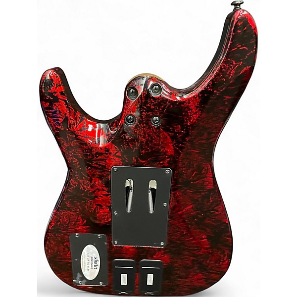 Used Schecter Guitar Research Sun Valley Super Shredder FR S Sustaniac RED REIGN Solid Body Electric Guitar