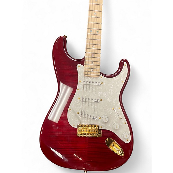 Used Fender Richie Kotzen Stratocaster Transparent Red Burst Solid Body Electric Guitar
