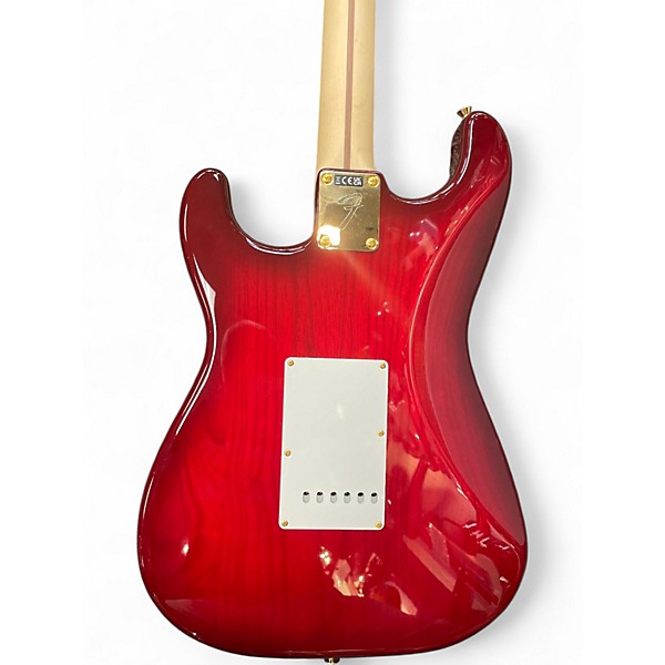 Used Fender Richie Kotzen Stratocaster Transparent Red Burst Solid Body Electric Guitar