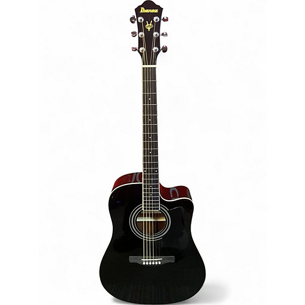 Used Ibanez V70CE Black Acoustic Electric Guitar