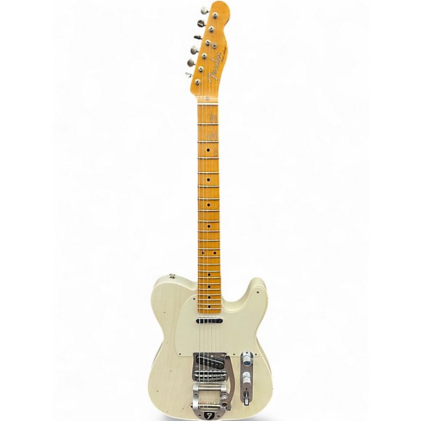 Used Fender Custom Shop Telecaster Worn White Solid Body Electric Guitar