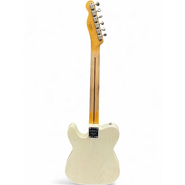 Used Fender Custom Shop Telecaster Worn White Solid Body Electric Guitar