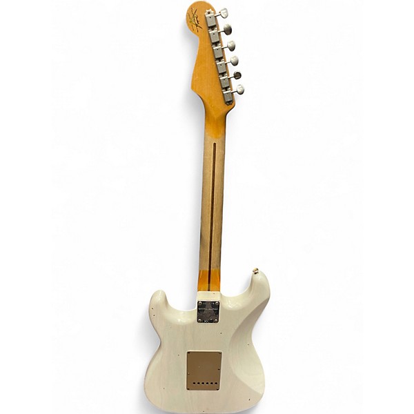 Used Fender Custom Shop Stratocaster Worn White Solid Body Electric Guitar